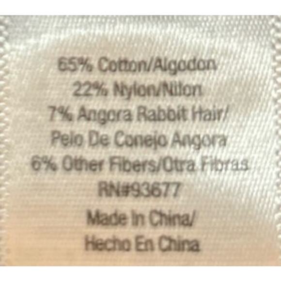 A.N.A A New Approach Women's White Gray Black Sparkle Scoop Neck Sweater Size M‎ - Picture 4 of 5